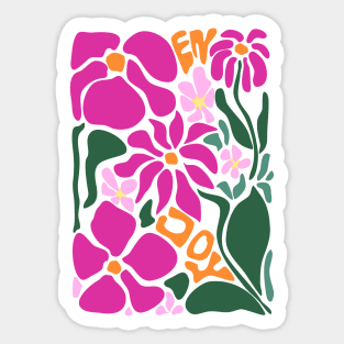 Positivity Flowers Enjoy Sticker